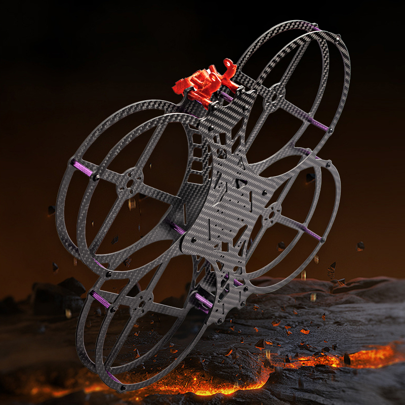 Drone Racing Gate - Flyroun 5-Zoll-Carbonfaser-FPV-Rennrahmen-Set für RC Drone FPV